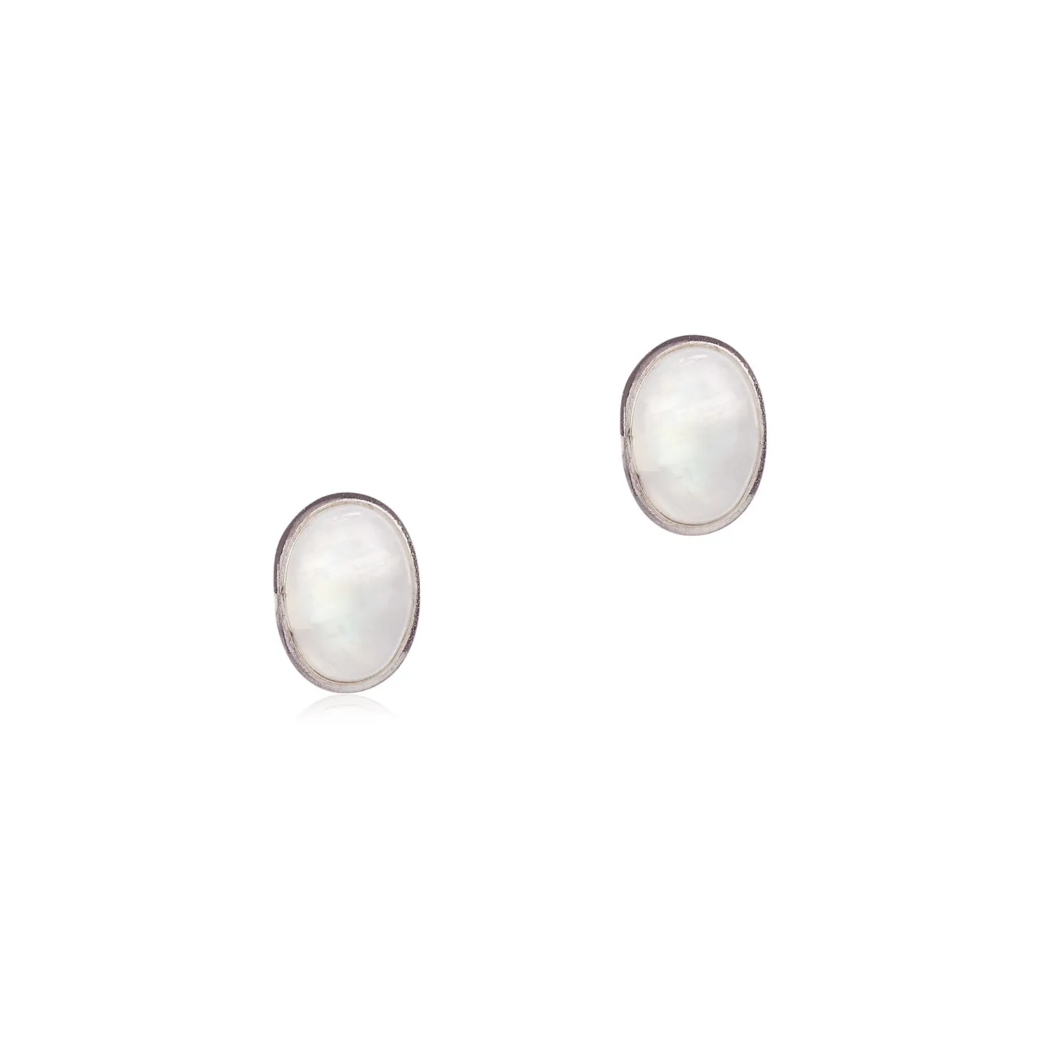 Moonstone studs
