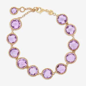 Nanis 18K Yellow Gold Amethyst Bracelet BN20-560