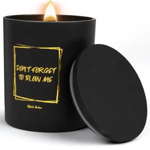 Noxtul Funny Candles for Women - Modern Wooden Wick Scented Candles with Soy Wax - Don't Forget to Blow Me - Fun Gift for Women or Men, Bday Gift, Cool Candles, Enhanced Fragrance & Long-Burn Time