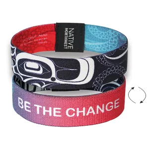 Octopus 1 inch Wristband, artwork by Haida Artist Ernest Swanson