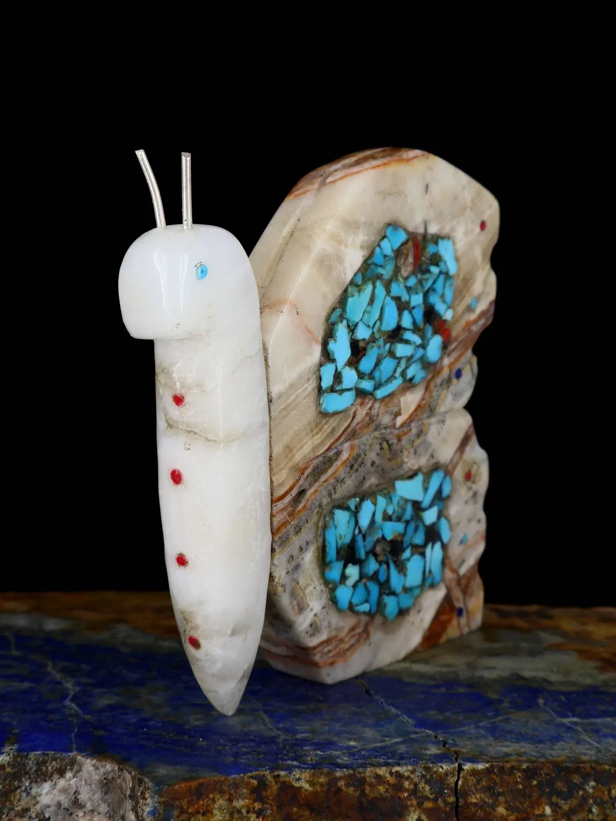 Onyx Butterfly Zuni Fetish