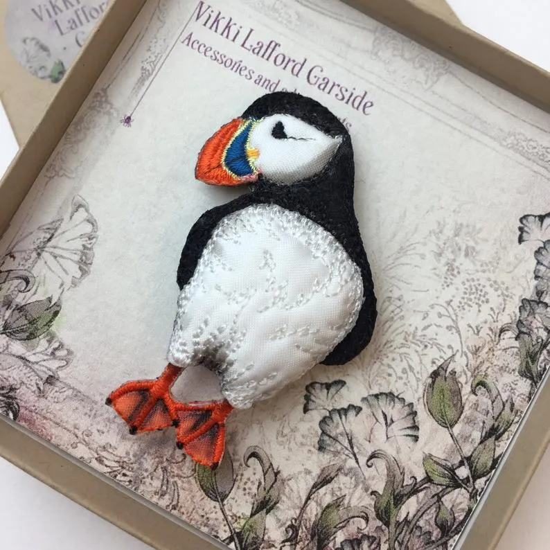 Puffin Brooch