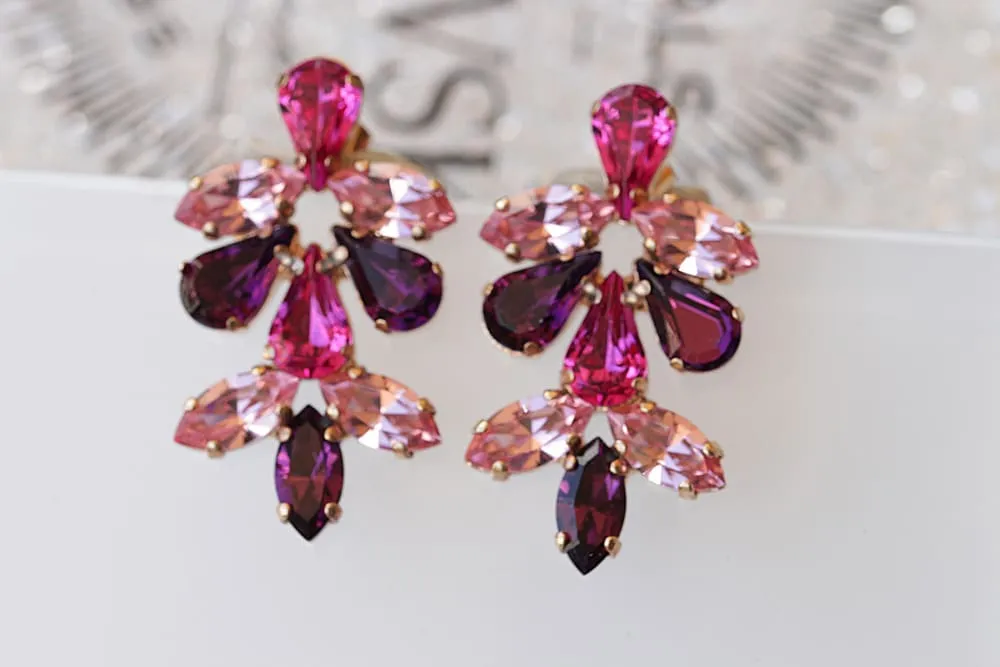 PURPLE PINK EARRINGS