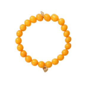 Pyramid Heart Beaded Bracelet