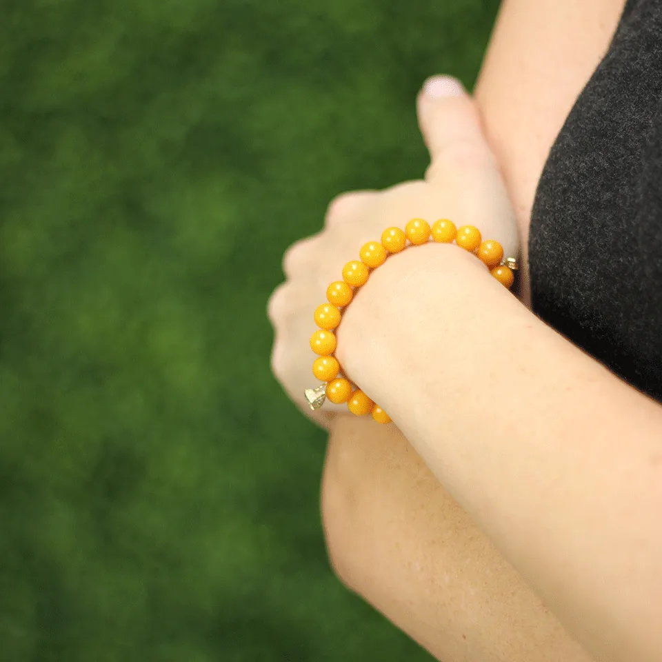 Pyramid Heart Beaded Bracelet