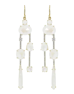 Rainbow Moonstone Drop Earrings
