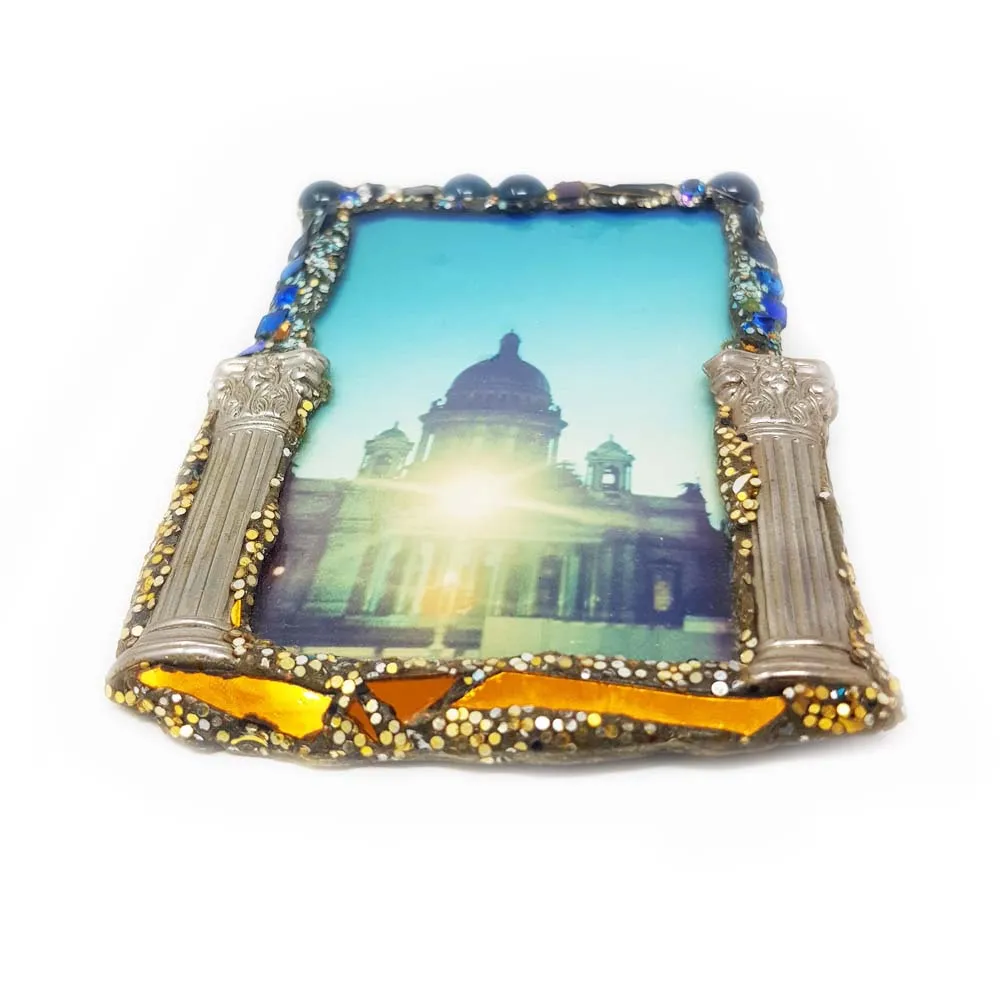 RUSSIAN CATHEDRAL BROOCH - ST ISAAC'S ST PETERSBERG, 1994
