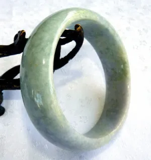 Sale-Classic Green Burmese Jadeite Bangle Bracelet 55 mm Grade A   Certificate (690)