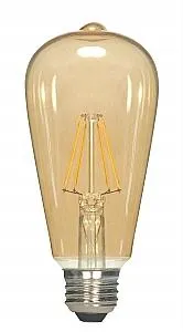 Satco S9579 LED Filament ST19 Amber