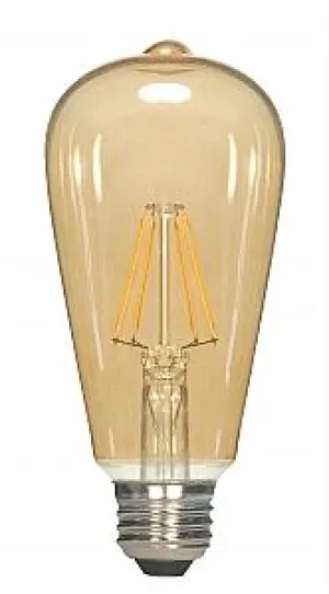 Satco S9579 LED Filament ST19 Amber