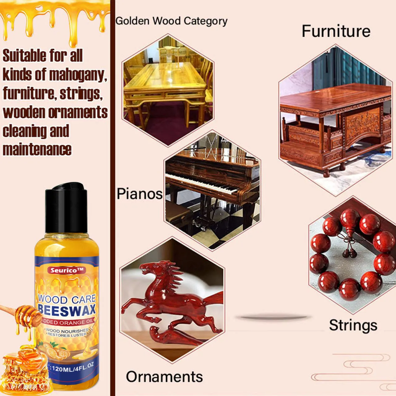 SEURICO  Wood Care Beeswax &Added Orange Oil