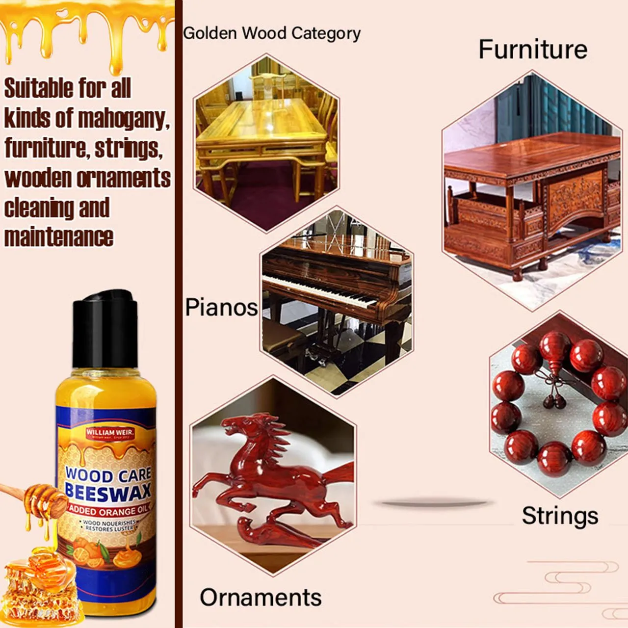 SEURICO  Wood Care Beeswax &Added Orange Oil