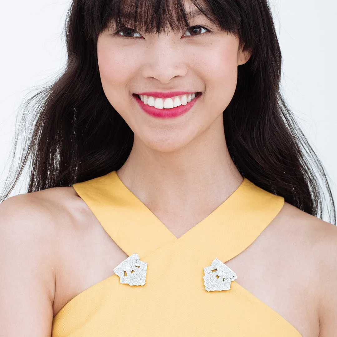 Shirley Double Clip Brooch