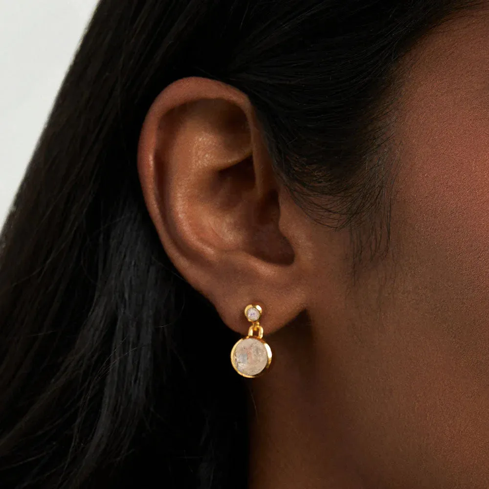 Signature Droplet Moonstone Earrings