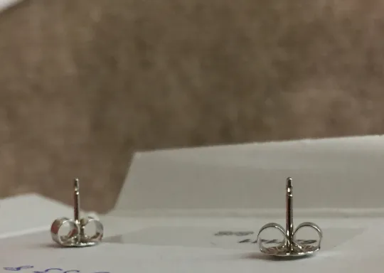 Silver Knot Ball Earrings