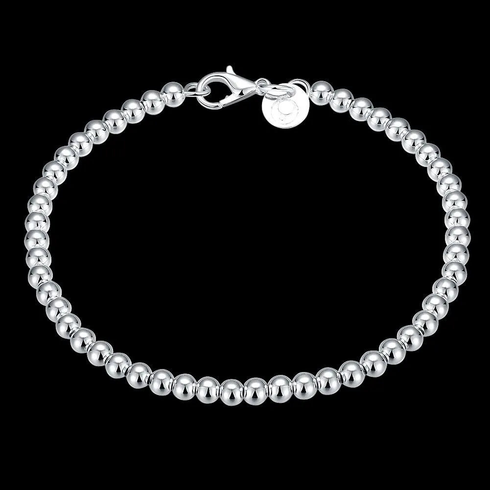 Small Ball Pearl 18K White Gold Plated Bracelet