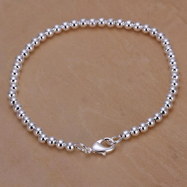 Small Ball Pearl 18K White Gold Plated Bracelet