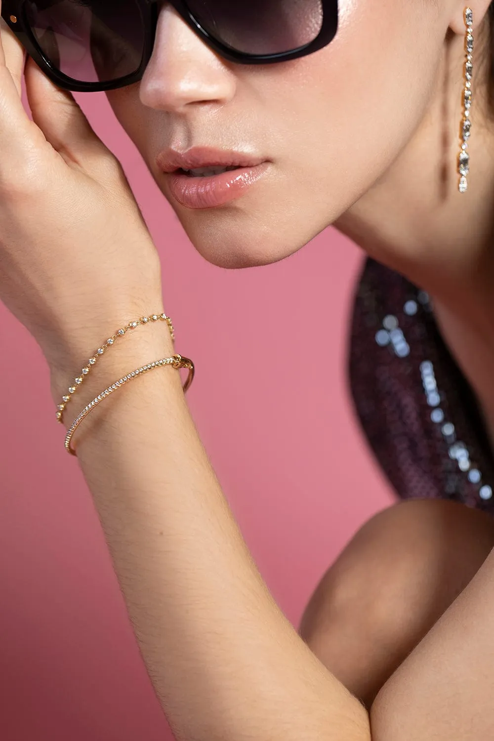 Small Sophisticate Diamond Line Bracelet