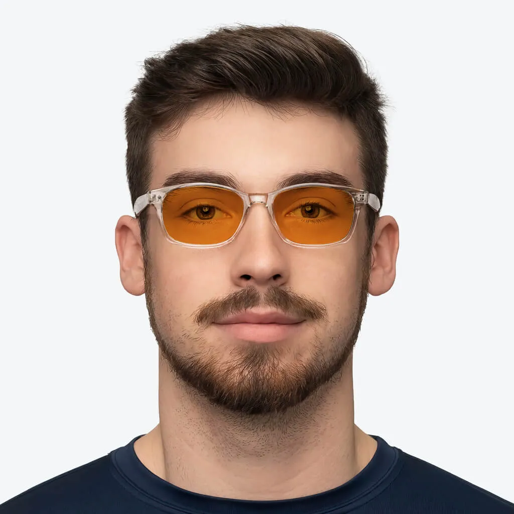 SunDown Wayfarer Blue Blocking Glasses - Crystal - Prescription