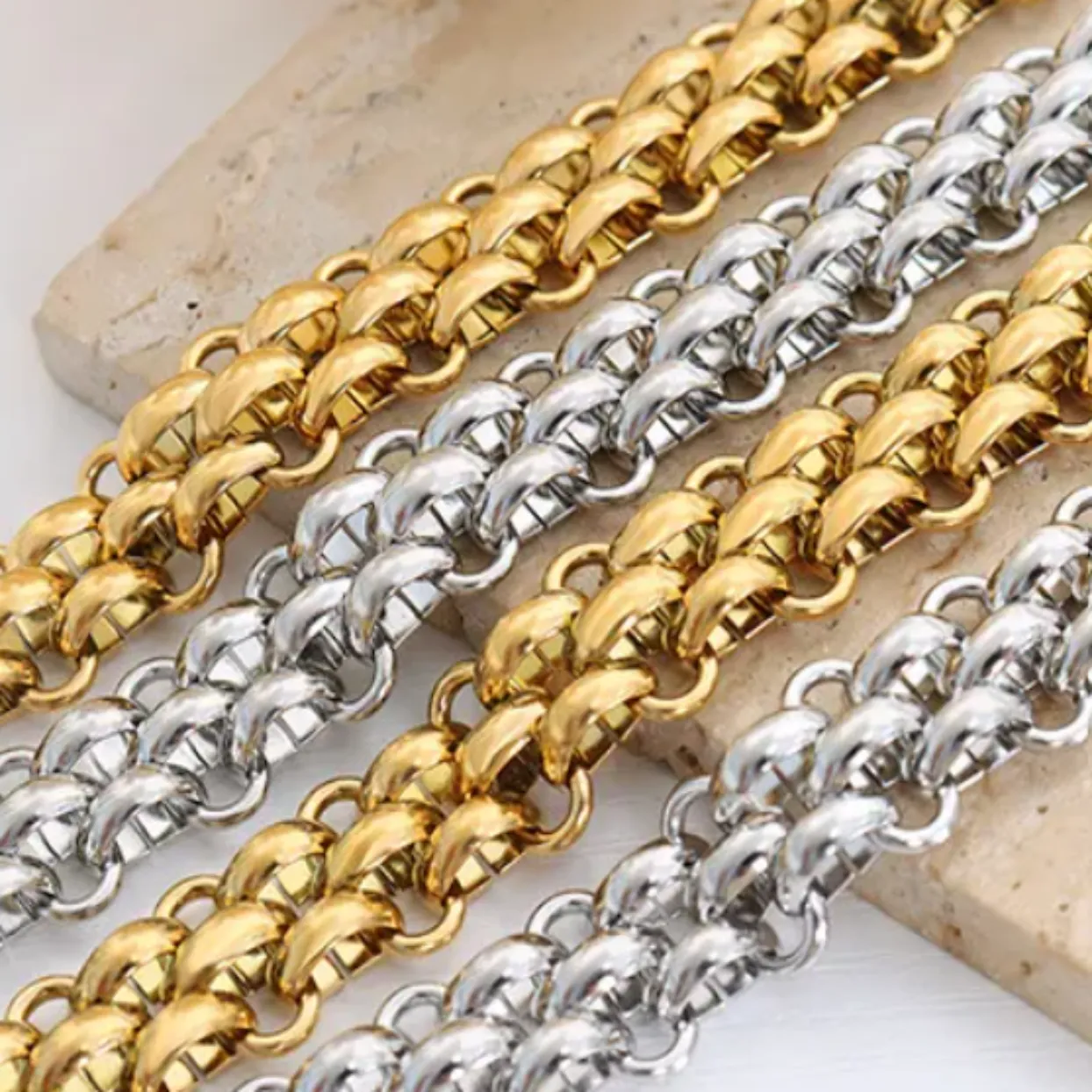 TYCHE NECKLACE & BRACELET GOLD OR SILVER SET