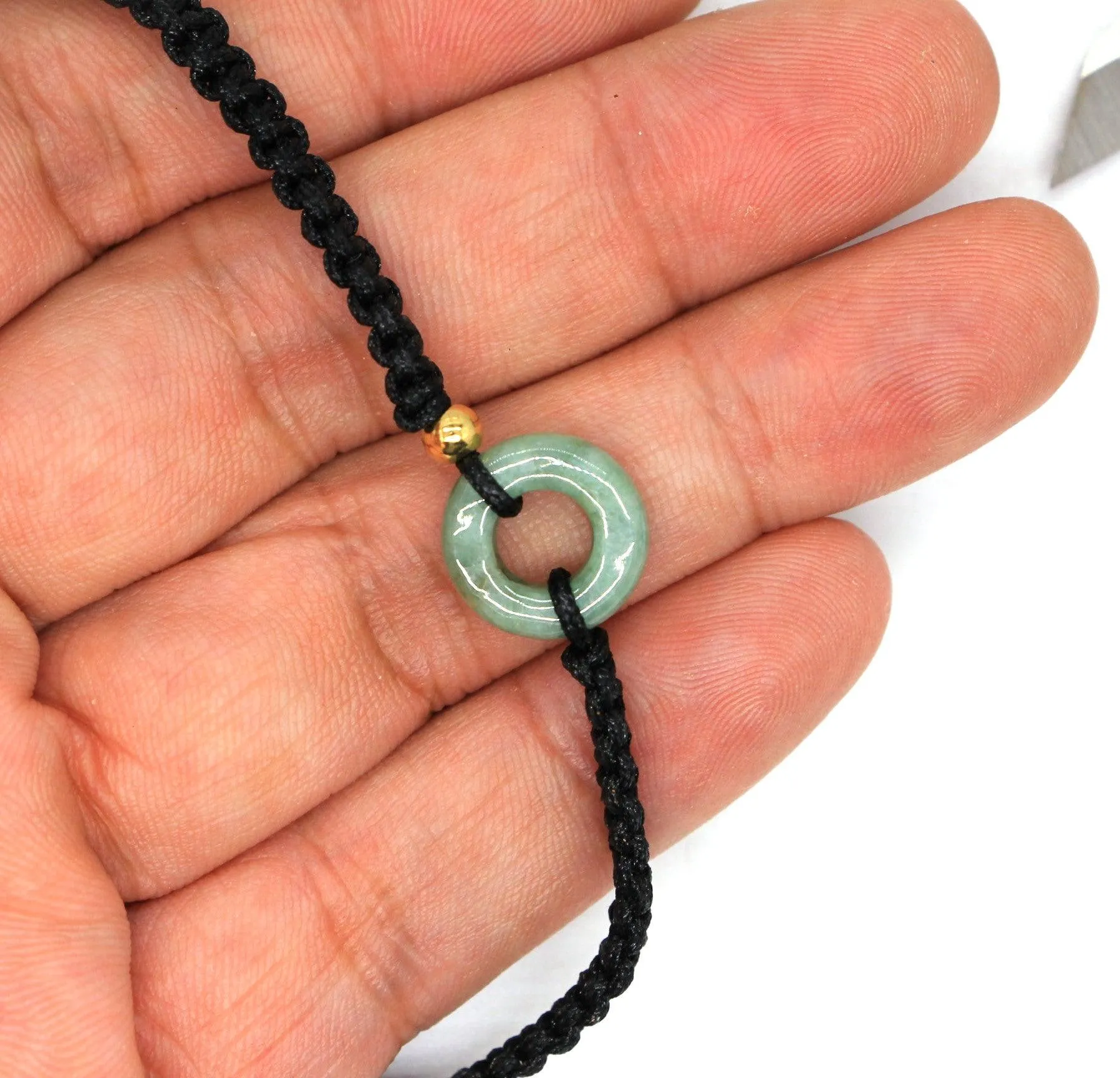 Type A Jadeite Jade Mini Donut Bracelet Series BR20044