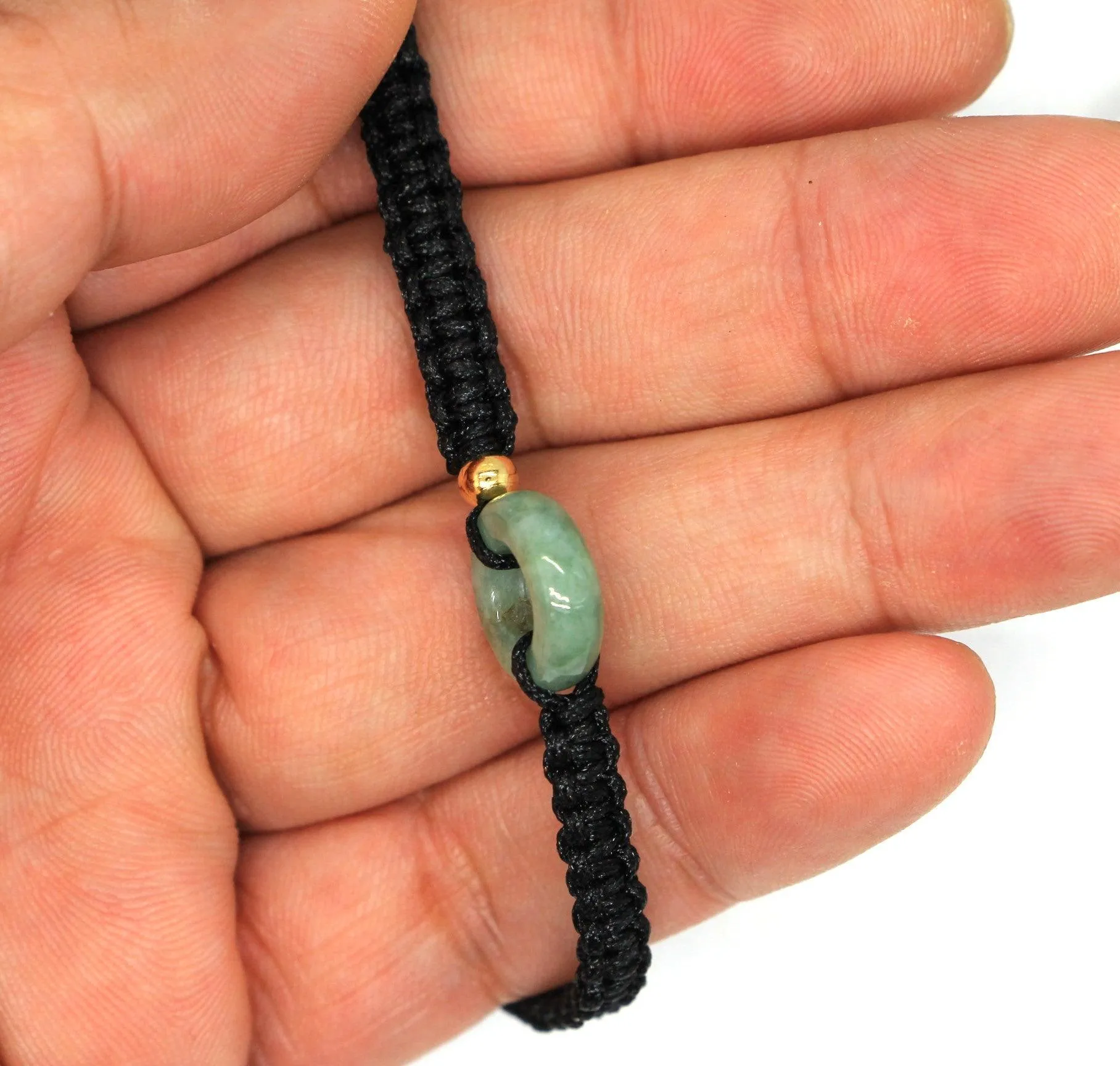 Type A Jadeite Jade Mini Donut Bracelet Series BR20044