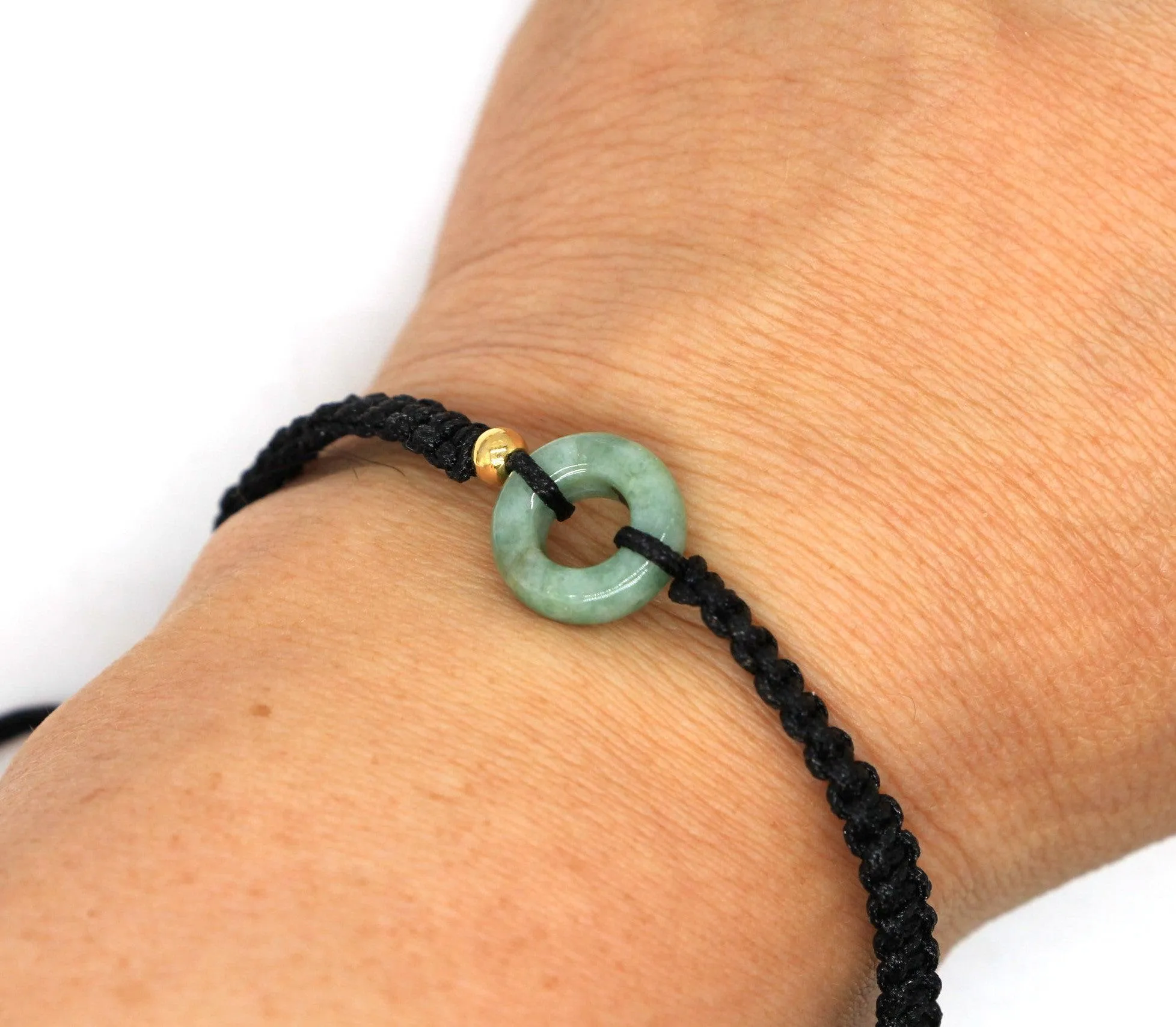 Type A Jadeite Jade Mini Donut Bracelet Series BR20044