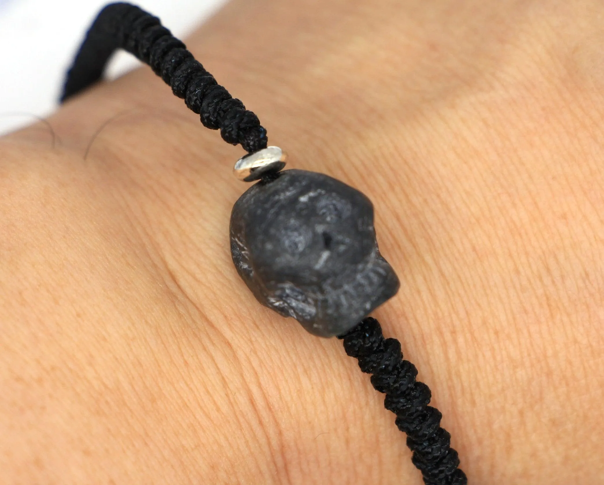 Type A Jadeite Jade Skull Bracelet p