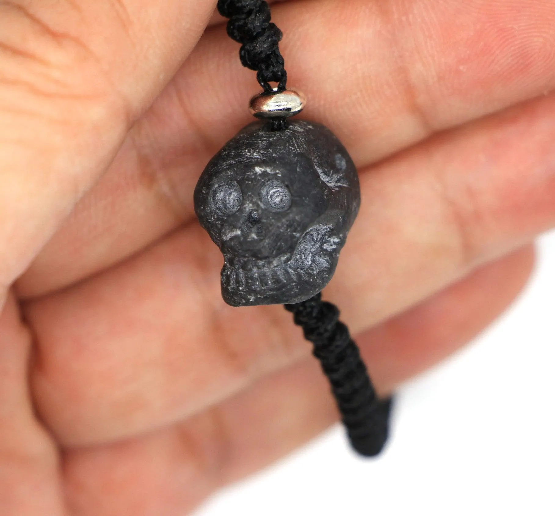 Type A Jadeite Jade Skull Bracelet p