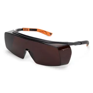 Univet 5X7 Ultimate Over Specs Italian Safety Amber Lens Glasses