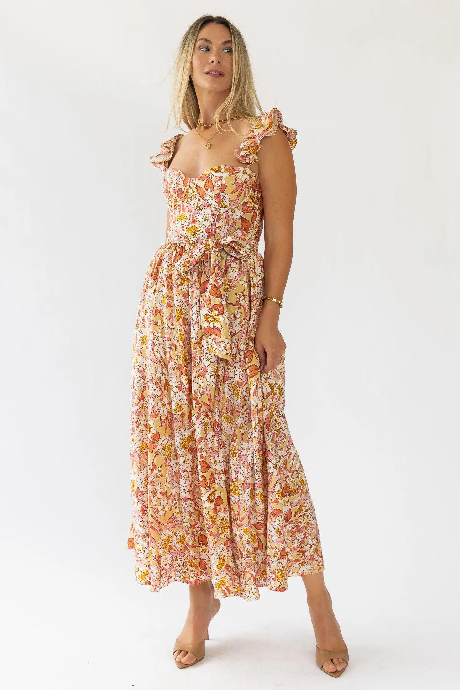 Vara Corset Floral Maxi Dress - Final Sale