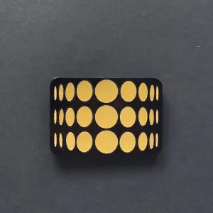 VEGA Acrylic & Ebony Brooch - Limited edition