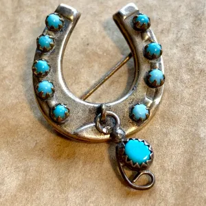 Vintage Horseshoe Brooch