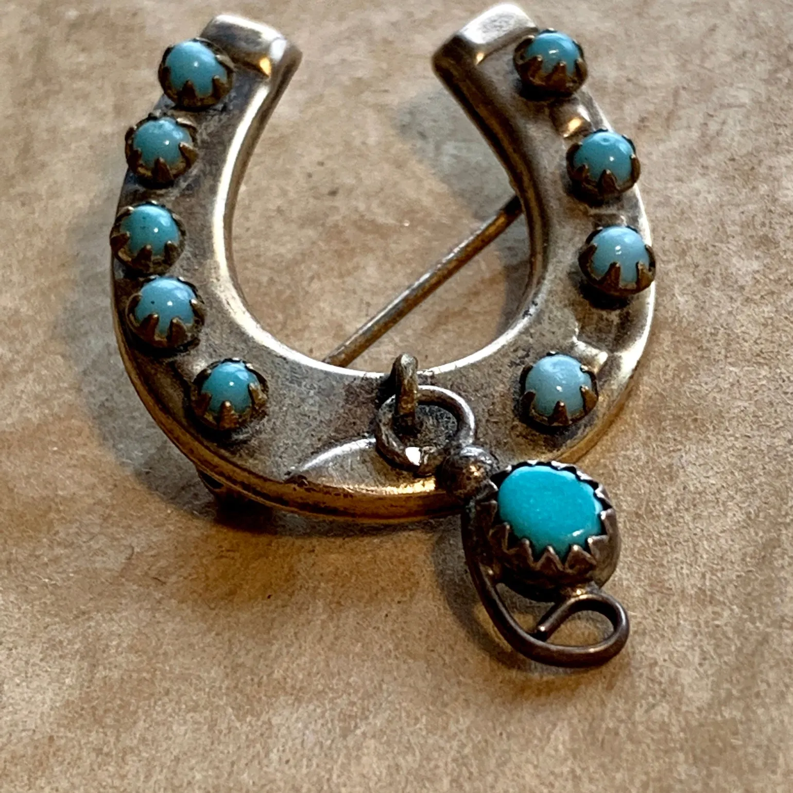 Vintage Horseshoe Brooch