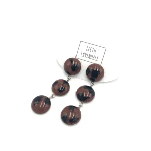 Wild Spotted Tri Dot Earrings