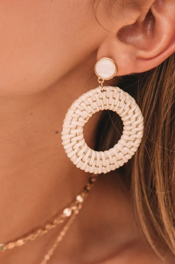 Winding Down Earrings Sand