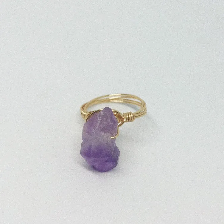 Wire Wrapped Ring | Amethyst