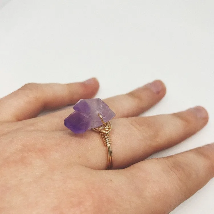 Wire Wrapped Ring | Amethyst