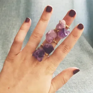 Wire Wrapped Ring | Amethyst