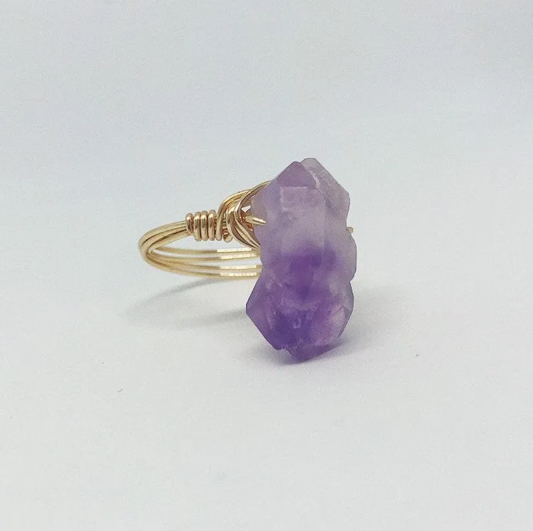 Wire Wrapped Ring | Amethyst